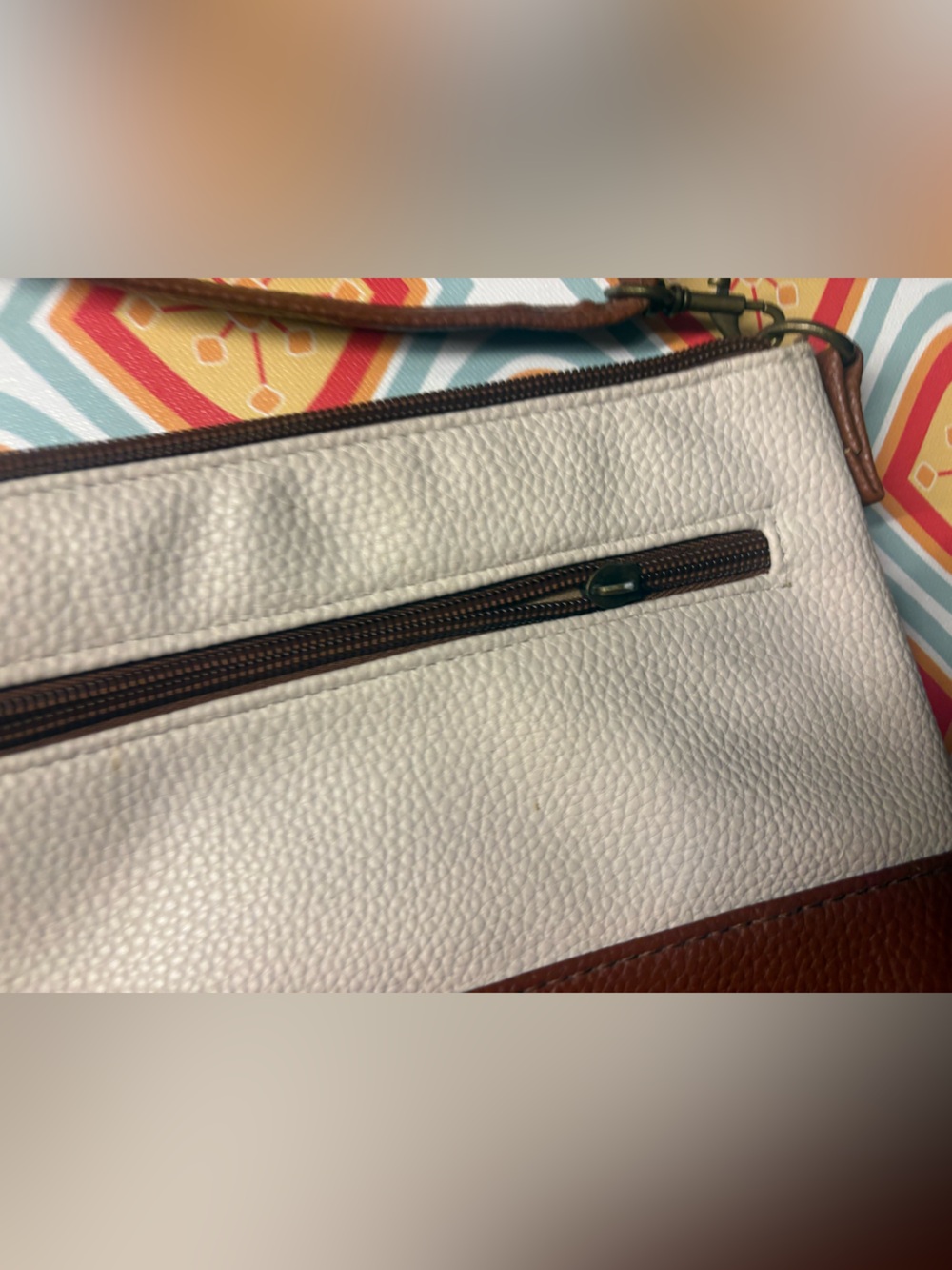 Stone Mountain Crossbody Shoulder Bag in White and Brown 🌵 - Picture 6 of 10
